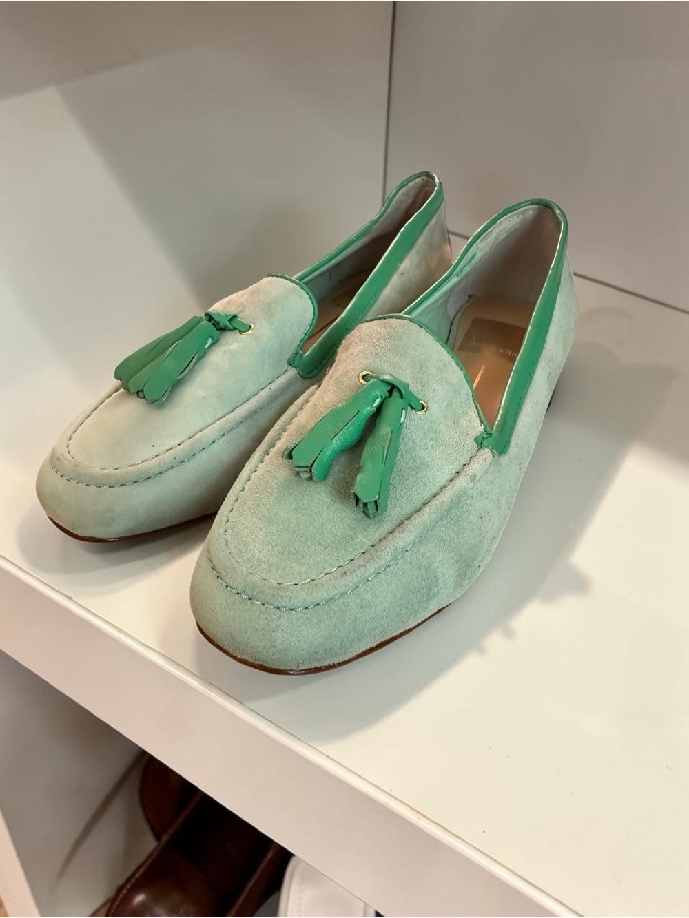 Dolce Vita Mint Suede Loafers